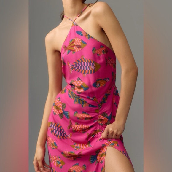 FARM Rio Dresses & Skirts - Farm Rio Halter Slim Midi Dress